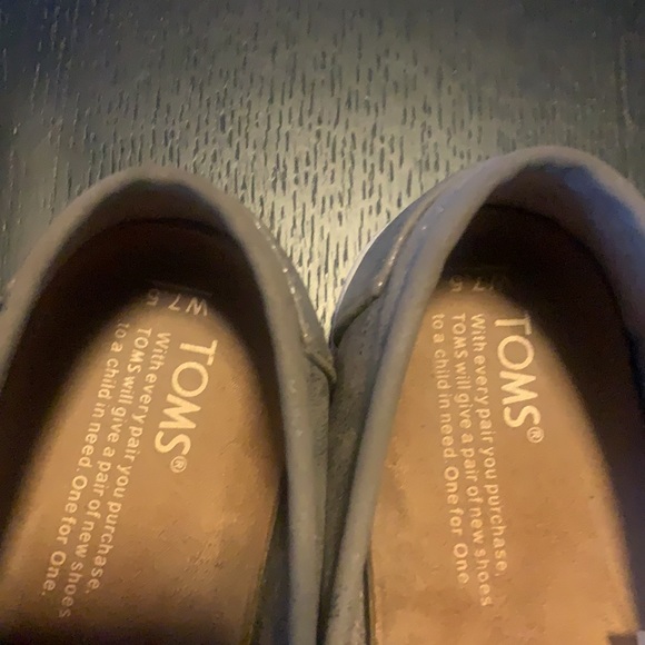 TOMS Avalon Sneaker Gunmetal Metallic Synthetic Leather - Picture 11 of 11